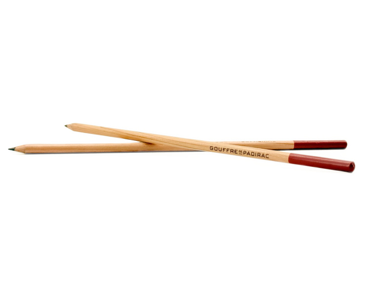 Thin natural wood pencil